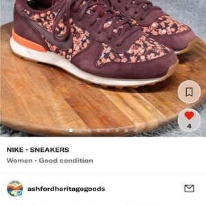 Nike Purple and Orange Sneakers Liberty London 9.5